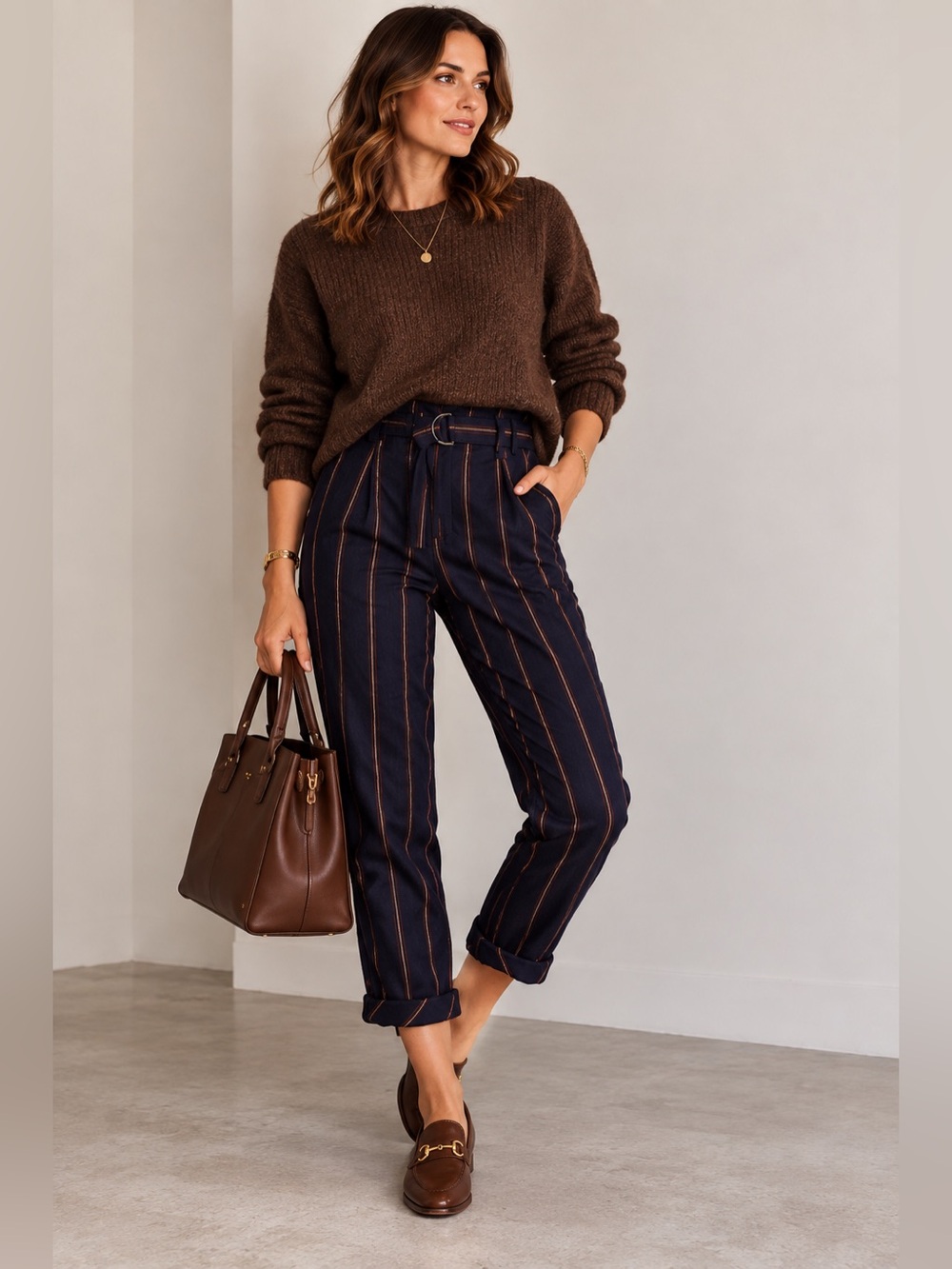 Free People Brody Wool Blend Trousers size small
